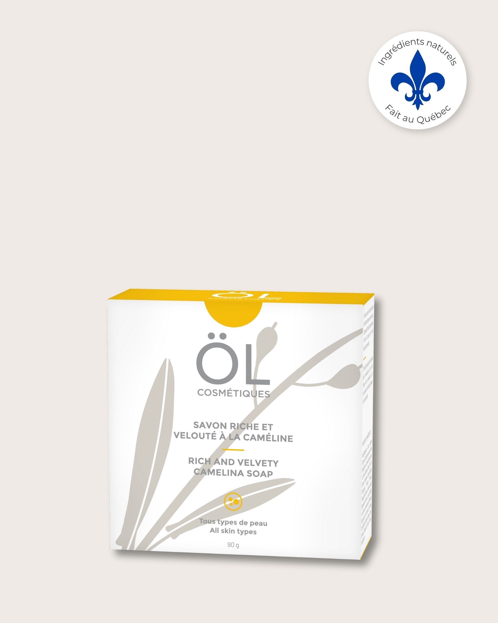 Savon riche et velouté à la caméline ÖL cosmétiques