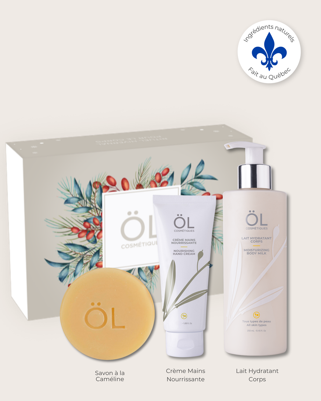 Coffret cadeau de soins pour le corps ÖL cosmétiques